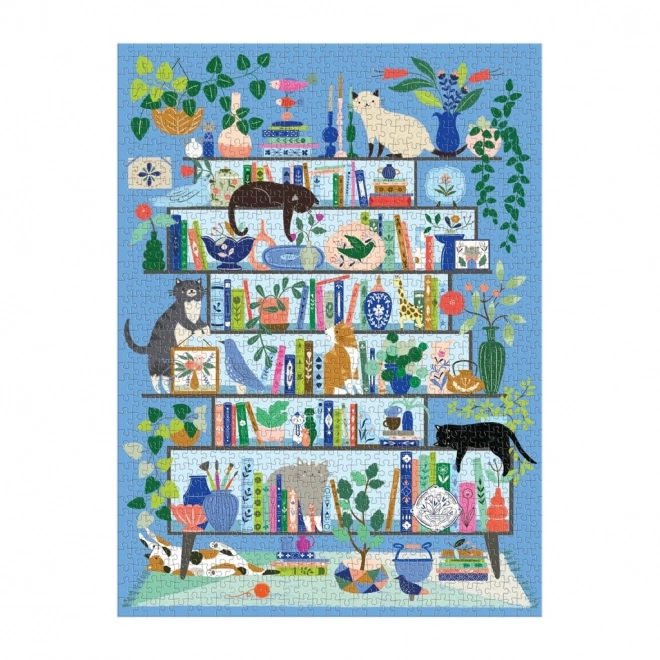 Puzzle Bibliothèque de Chats Galison 1000 pièces