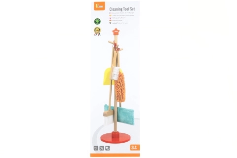 Viga ensemble de nettoyage en bois pour enfants 6 pcs