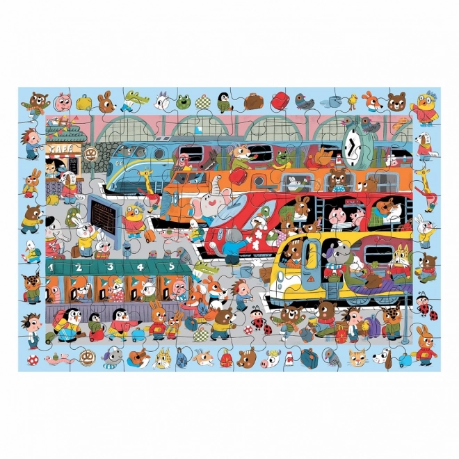 Puzzle Mudpuppy Gare 64 pièces
