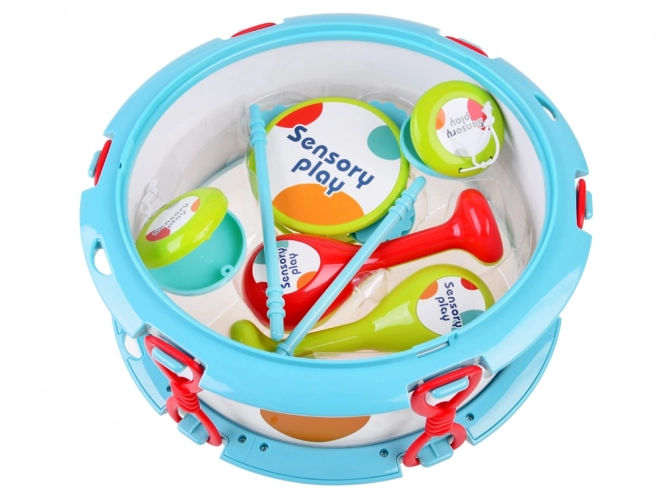 Ensemble d'instruments de musique tambour et maracas
