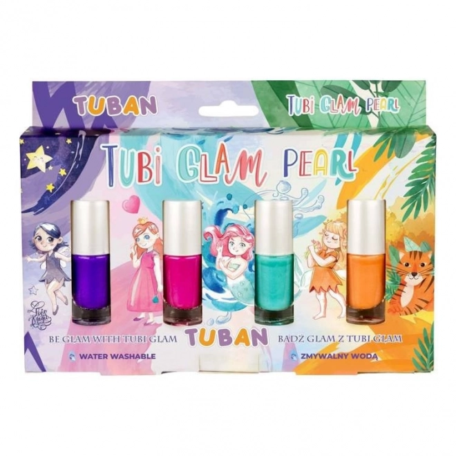 Ensemble de 4 vernis Tubi Glam Lacquer. - perle