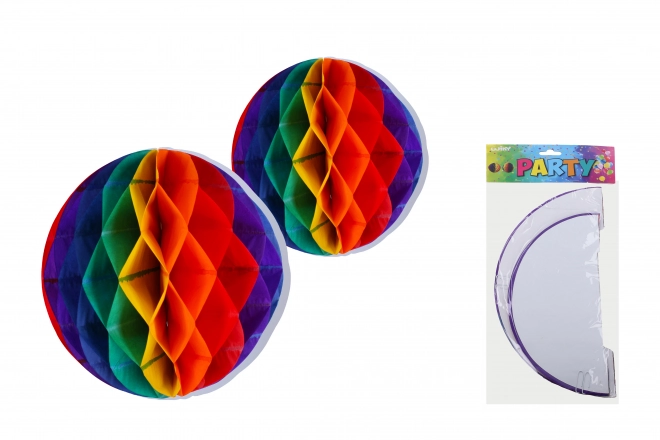 Boule en papier 30 et 25 cm à suspendre