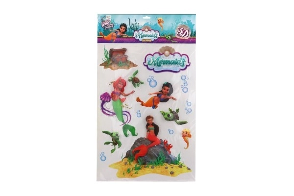 Autocollants muraux Sirène XXL 3D