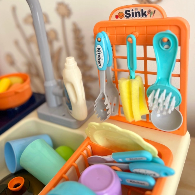 Cuisine enfant 2 en 1 avec évier et cuisinière