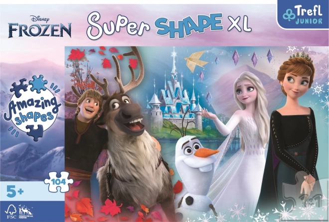 Puzzle XL Super Forme avec Anna et Elsa - Royaume de Glace