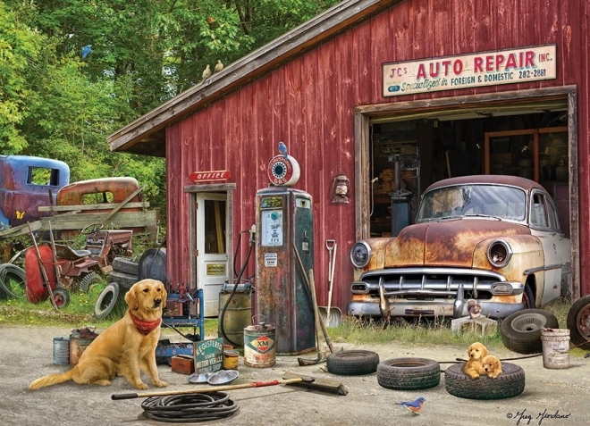 Puzzle COBBLE HILL Garage automobile 500 pièces