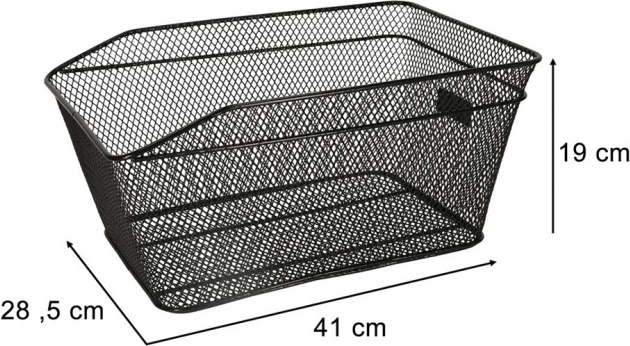 Panier à vélo en métal noir 25kg