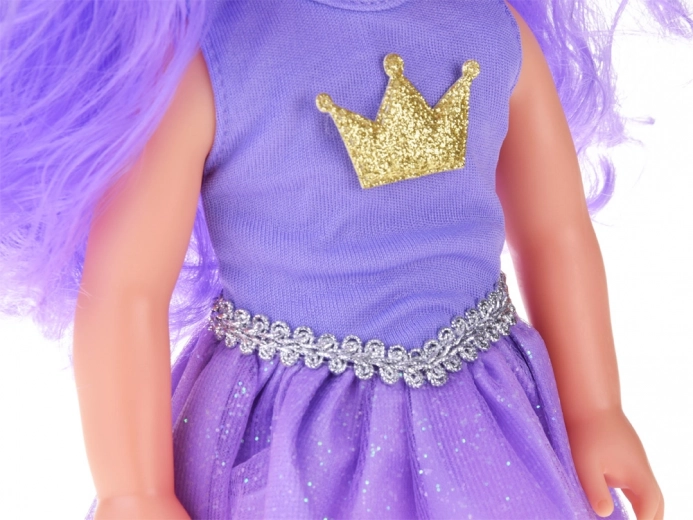 Robe scintillante avec couronne dorée