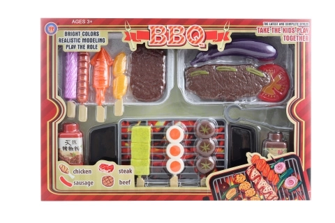 Ensemble de nourriture avec grill pour enfants