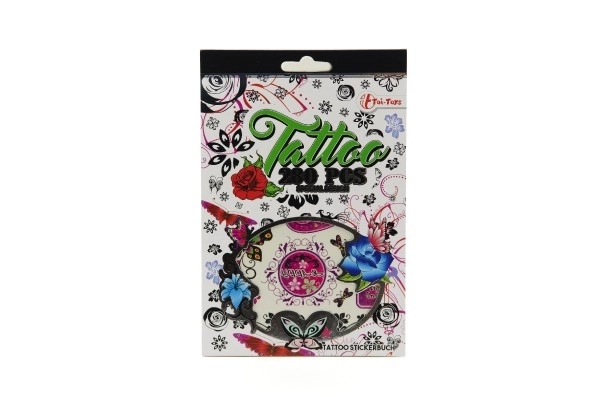 Tatouages temporaires en bloc – 280 pièces, assortiment de motifs