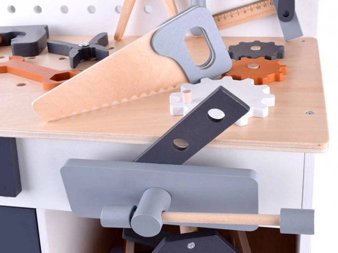 Ensemble d'atelier en bois pour enfants avec outils