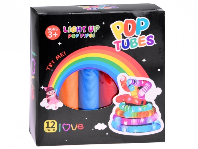Tubes pop LED lumineux capteurs