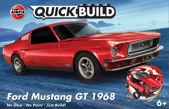 Modèle en plastique à assembler rapidement Ford Mustang GT 1968