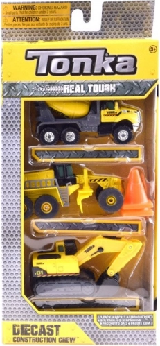 Engins de chantier TONKA – set de 3 véhicules métalliques