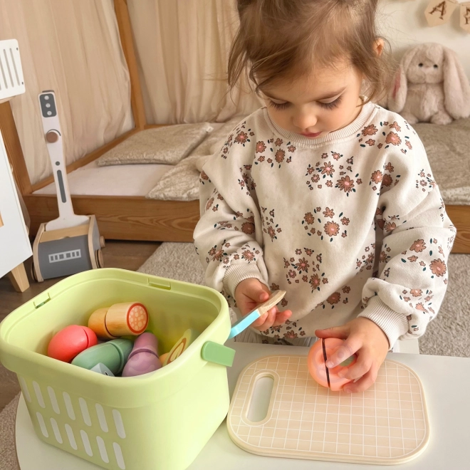 Set de découpe alimentaire en bois Tooky Toy