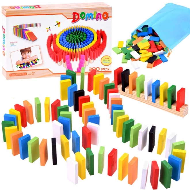 Dominos en bois colorés 300 pièces