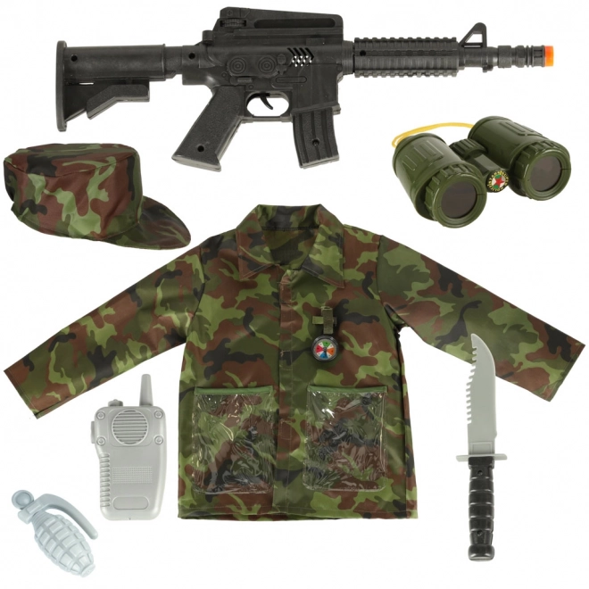 Costume de soldat pour le carnaval 3-8 ans