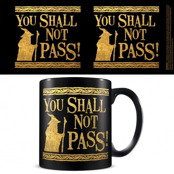 Tasse Seigneur des Anneaux avec inscription You Shall Not Pass 315ml