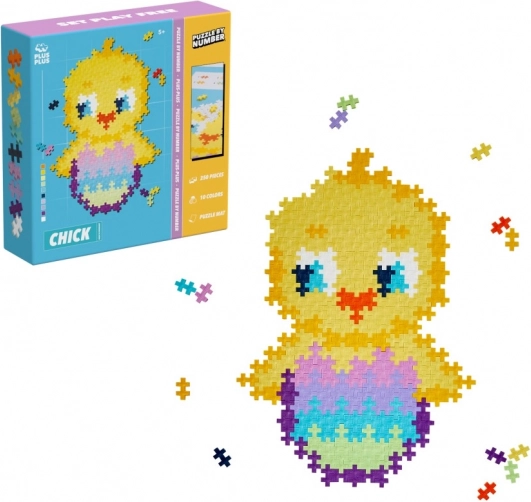 Plus-Plus puzzle par numéros – poussin (250 pièces)