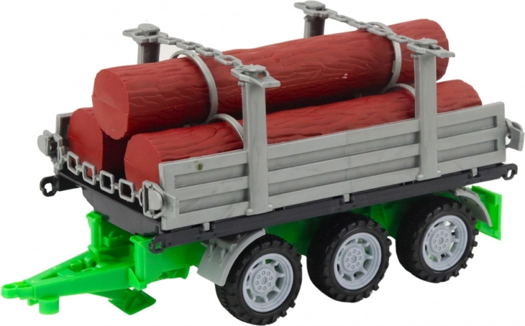 Remorque à bois avec bûches incluses