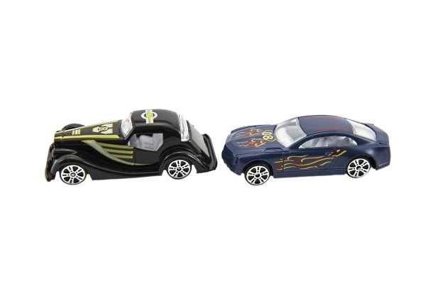 Voiture de course en métal 6 cm dans une boîte