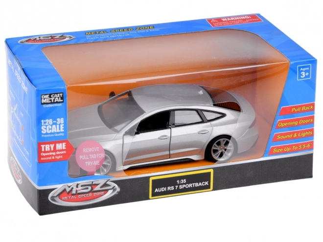Modèle de voiture en métal Audi RS 7 Sportback pour enfants
