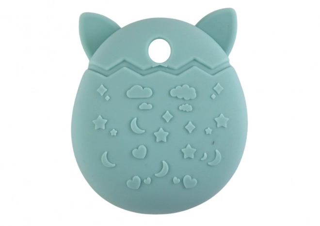 Étui en silicone pour Tamagotchi avec design de chat et teinte turquoise
