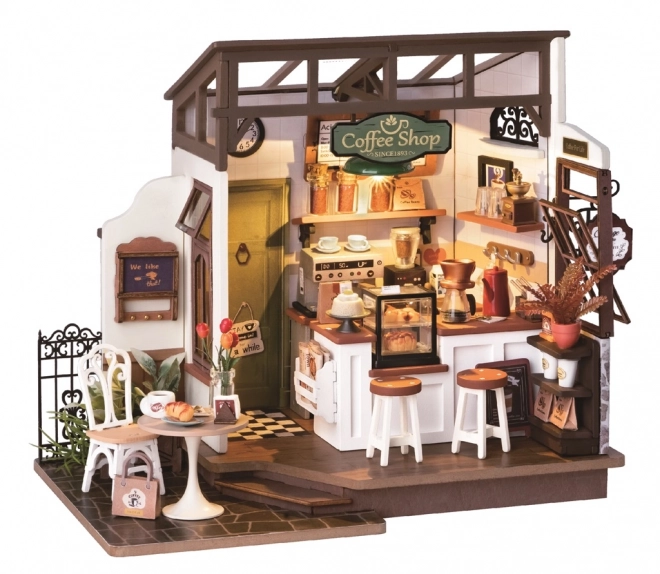 RoboTime puzzle 3D en bois café