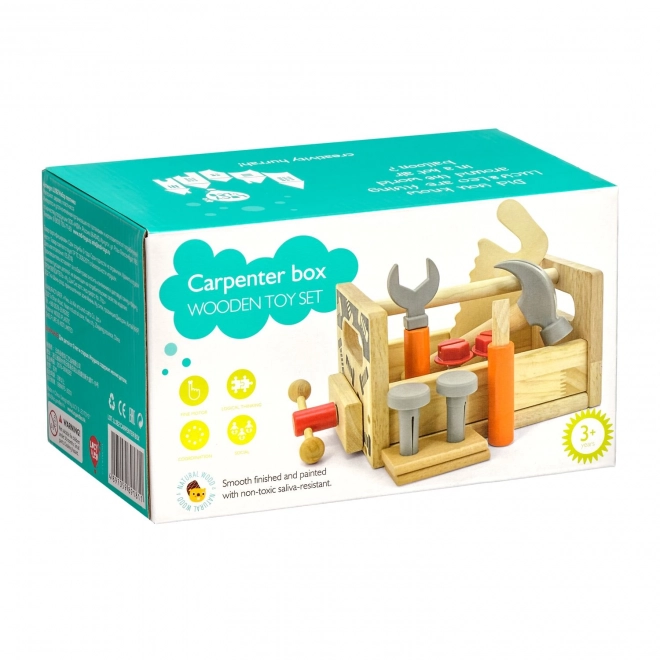 Lucy & Leo Grand charpentier - ensemble en bois d'outils avec établi