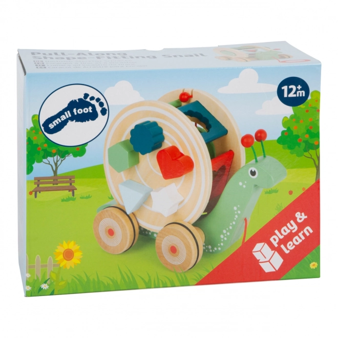 Petit escargot moteur à tirer avec formes