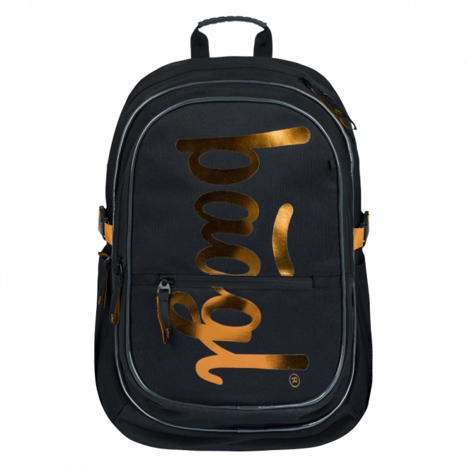 BAAGL Sac à dos scolaire Core Métallique Bronze