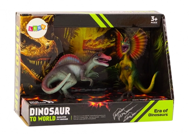 Ensemble de Figurines Dinosaures Spinosaurus Dilophosaurus Set 2el