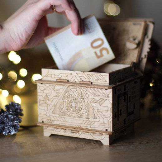 Compartiment secret pour un cadeau ou un code