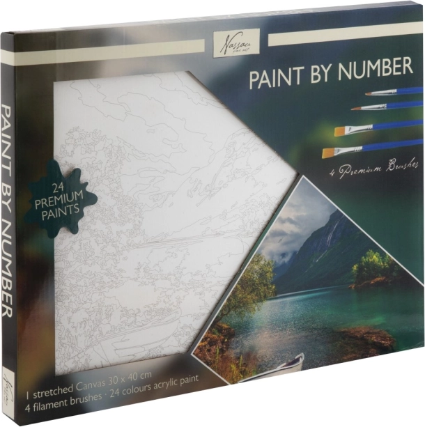 peinture par numéros sur toile paysage 30 × 40 cm