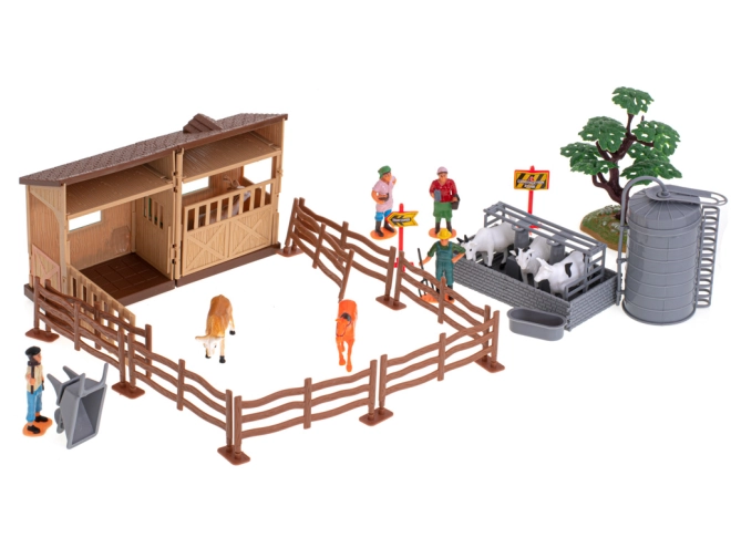 Animaux, figurines et clôtures