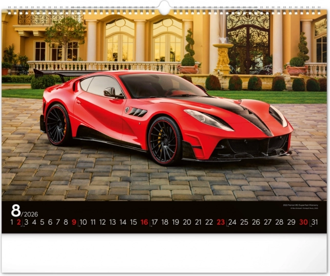 Calendrier mural Voitures Rapides 2026