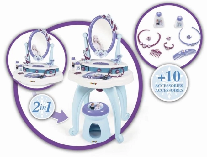 Toilette de l'Empire de Glace 2-en-1 avec Chaise