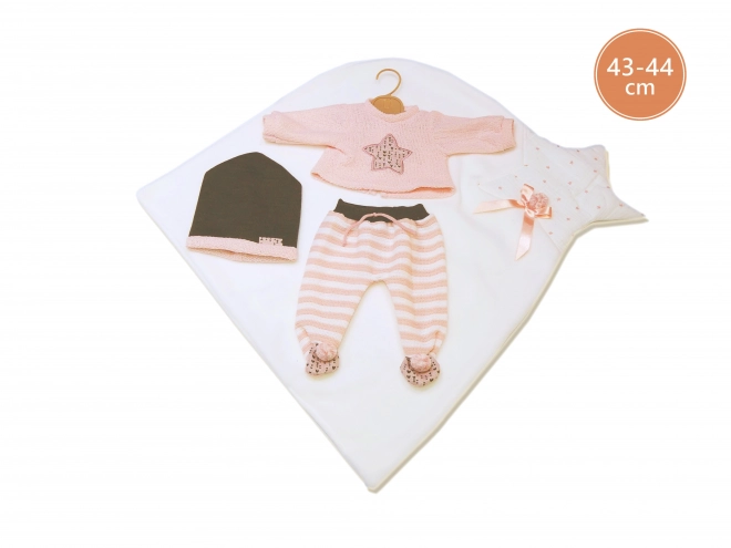 Llorens M843-26 tenue pour poupée bébé NEW BORN de taille 43-44 cm