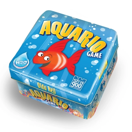 Jeu de société Aquario dans une boîte métallique 13x13x7,5cm