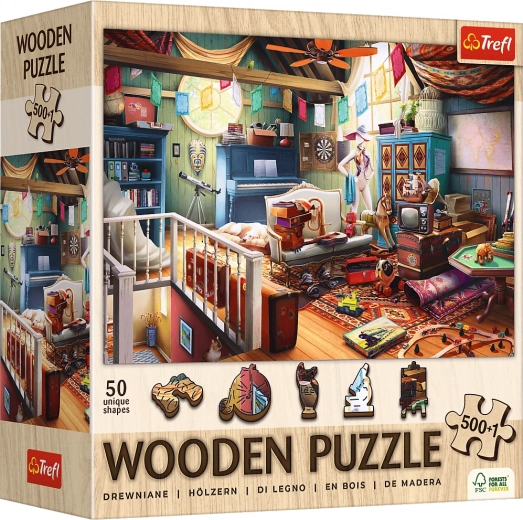 Trefl puzzle en bois Trésors du grenier 501 pièces