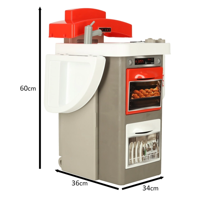 Cuisine pliable sur roulettes