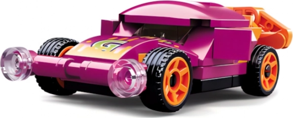 Sluban Power Bricks voiture à remontoir violette