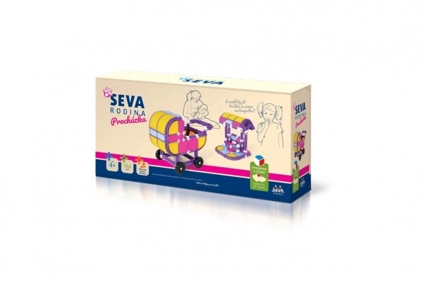 Jeu de construction SEVA FAMILLE Promenade plastique 166pcs dans boîte 32x17x8cm