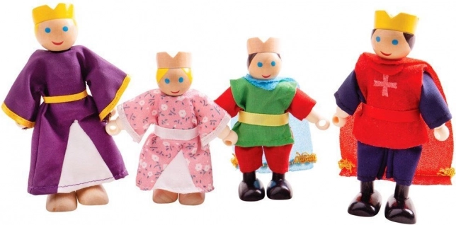 Bigjigs Toys figurines en bois famille royale