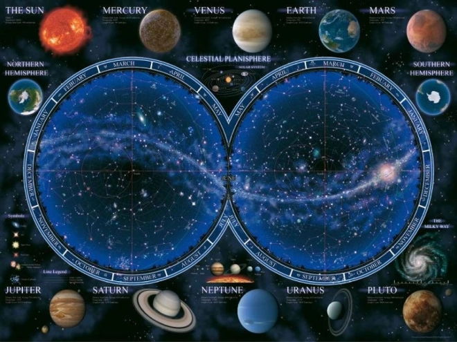 Puzzle Carte du ciel étoilée