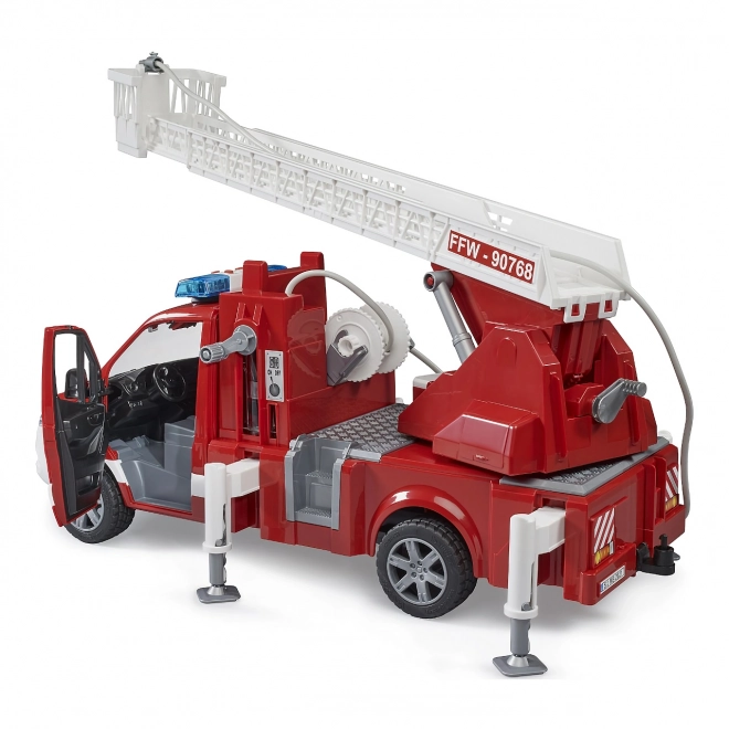 Camion de pompiers Mercedes-Benz Sprinter avec échelle pour enfants