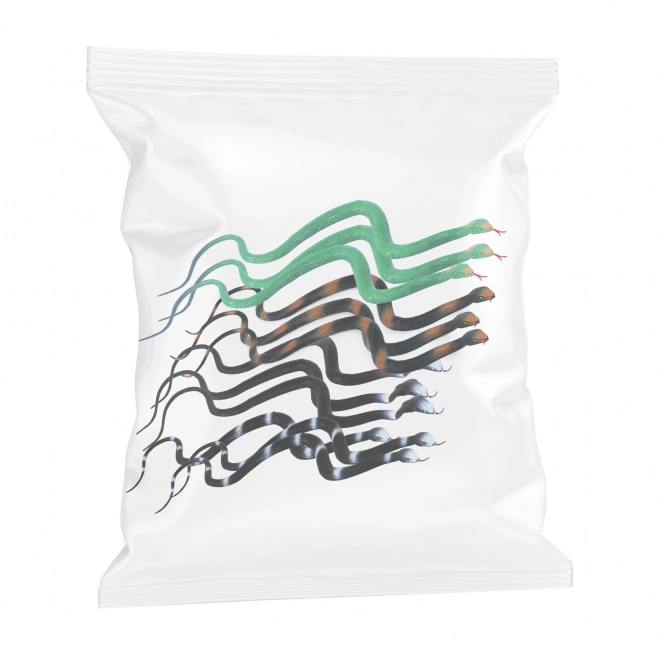 Serpent en gomme 76 cm - Quatre couleurs différentes