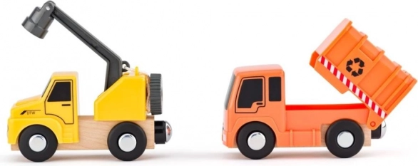 Camion-grue en bois
