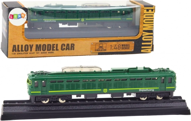 Modèle de train en métal de collection 1:48 vert
