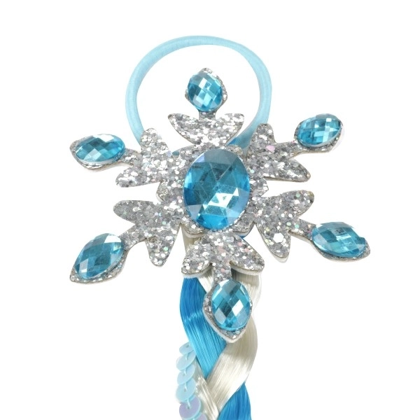 Tresse de princesse de glace avec paillettes